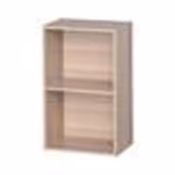 Étagère de bureau modulable Iris Ohyama CX-2FN en bois brun clair