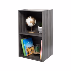 Iris Ohyama Meuble Étagère de bureau Bibliothèque Modulable Solide - CX-2FN - Chêne Gris - L29.7 x P42 x H69.2 cm