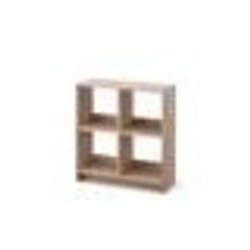 Iris Ohyama Meuble 4 Étagère de rangement Bibliothèque Modulable - WOS-4 -  Marron Clair - L26.5 x P68.9 x H75.8 cm