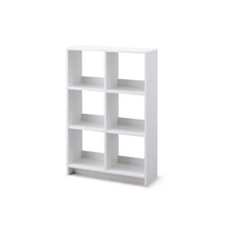 Iris Ohyama Meuble 6 Étagère de rangement Bibliothèque Modulable - WOS-6 -  Chêne Blanc - L26.5 x P68.9 x H109.4 cm