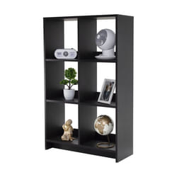 Iris Ohyama Meuble 6 Étagère de rangement Bibliothèque Modulable - WOS-6 -  Chêne Noir - L26.5 x P68.9 x H109.4 cm