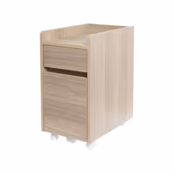 Iris Ohyama Caisson de Bureau Placard mobile roues Documents & Dossiers - FDK-3059 - Marron Clair - L46.5 x P31.2 x H59 cm