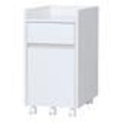 Iris Ohyama Caisson de Bureau Placard mobile roues Documents & Dossiers - FDK-3059- Chêne Blanc - L46.5 x P31.2 x H59 cm