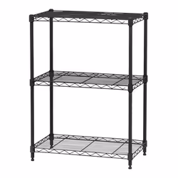 Étagère charge lourde métallique - IRIS OHYAMA - MR-NS3 - Noir - L35.6 x P60.9 x H76.2 cm