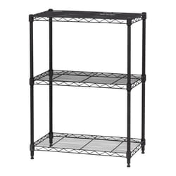 Étagère charge lourde métallique - IRIS OHYAMA - MR-NS3 - Noir - L35.6 x P60.9 x H76.2 cm