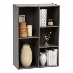 Bibliothèque Étagère à 5 Compartiments IRIS OHYAMA CX-23C Chêne Gris L29 x P60 x H87.9 cm