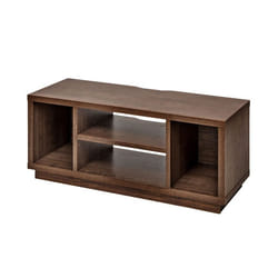 Iris Ohyama Meuble TV Meuble tele Banc TV Ecran jusquà 43 pouces - OTS-100S - Marron - L36 x P100 x H41.5 cm