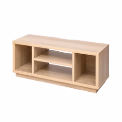 Iris Ohyama Meuble TV Meuble tele Banc TV Ecran jusquà 43 pouces - OTS-100S - Marron clair - L36 x P100 x H41.5 cm