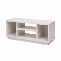 Iris Ohyama Meuble TV Meuble tele Banc TV Ecran jusquà 43 pouces - OTS-100S - Chêne Blanc - L36 x P100 x H41.5 cm