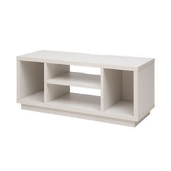 Iris Ohyama Meuble TV Meuble tele Banc TV Ecran jusquà 43 pouces - OTS-100S - Chêne Blanc - L36 x P100 x H41.5 cm