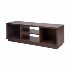 Iris Ohyama Meuble TV Meuble tele Banc TV Ecran jusquà 55 pouces - OTS-125S - Marron - L36 x P126 x H41.5 cm