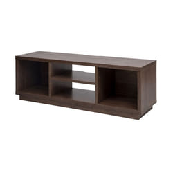 Iris Ohyama Meuble TV Meuble tele Banc TV Ecran jusquà 55 pouces - OTS-125S - Marron - L36 x P126 x H41.5 cm