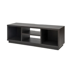 Iris Ohyama Meuble TV Meuble tele Banc TV Ecran jusquà 55 pouces - OTS-125S - Chêne noir - L36 x P126 x H41.5 cm
