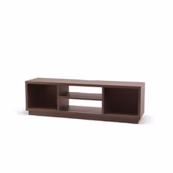 Iris Ohyama Meuble TV Meuble tele Banc TV Ecran jusquà 65 pouces - OTS-150S - Marron - L36 x P150 x H41.5 cm