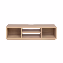 Iris Ohyama Meuble TV Meuble tele Banc TV Ecran jusquà 65 pouces - OTS-150S - Marron clair - L36 x P150 x H41.5 cm