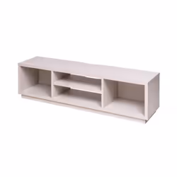 Iris Ohyama Meuble TV Meuble tele Banc TV Ecran jusquà 65 pouces - OTS-150S - Chêne Blanc - L36 x P150 x H41.5 cm