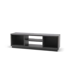 Iris Ohyama Meuble TV Meuble tele Banc TV Ecran jusquà 65 pouces - OTS-150S - Chêne noir - L36 x P150 x H41.5 cm