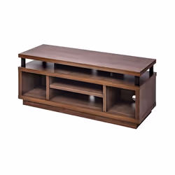 Iris Ohyama Meuble TV Meuble tele Banc TV Ecran jusquà 43 pouces - OTS-100M - Marron - L38 x P100 x H41.5 cm