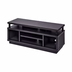 Iris Ohyama Meuble TV Meuble tele Banc TV Ecran jusquà 43 pouces - OTS-100M - Chêne noir - L38 x P100 x H41.5 cm