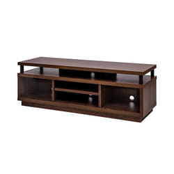 Iris Ohyama Meuble TV Meuble tele Banc TV Ecran jusquà 55 pouces - OTS-125M - Marron - L38 x P126 x H41.5 cm