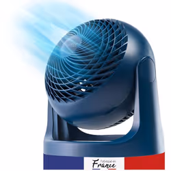 Iris Ohyama Ventilateur de table silencieux & puissant Made in France 23m² - PCF-HE18  - Bleu