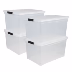 Boite de rangement plastique - IRIS OHYAMA - NCS-320 - 50L - Transparent