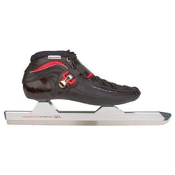 Patin à glace Nijdam 3420 Norwegians - Poute - Adultes - Black / Red - Taille 39