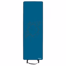 Avento Tapis de fitness en néoprène avec imprimé Bleu et gris