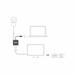 Sitecom CN-374 adaptateur graphique USB 2048 x 1152 pixels Gris