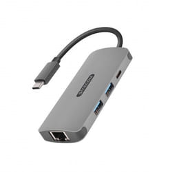 Sitecom CN-378 station d'accueil USB 3.2 Gen 2 (3.1 Gen 2) Type-C Gris