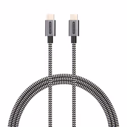 Sitecom CA-030, 1 m, USB C, USB C, USB 2.0, 480 Mbit/s, Noir, Blanc