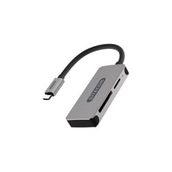 Sitecom MD-066 lecteur de carte mémoire USB 3.2 Gen 1 (3.1 Gen 1) Type-C Noir, Gris