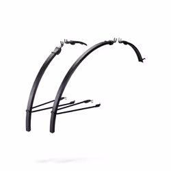 BBB Cycling SlimGuard BFD-22, Garde-boues avant et arrière (ensemble), Noir