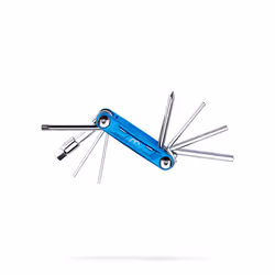 BBB Cycling PrimeFold S, Outils de bicyclette, Multi-outils vélo, Aluminium, Bleu, Aluminium, T25, 2,2.5,3,4,5,6,8 mm