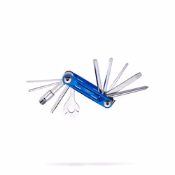 BBB Cycling PrimeFold M, Outils de bicyclette, Multi-outils vélo, Aluminium, Bleu, Aluminium, T25, 2,2.5,3,4,5,6,8 mm