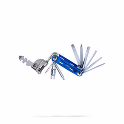 BBB Cycling PrimeFold L, Outils de bicyclette, Multi-outils vélo, Aluminium, Bleu, Aluminium, T25, 2,2.5,3,4,5,6,8 mm