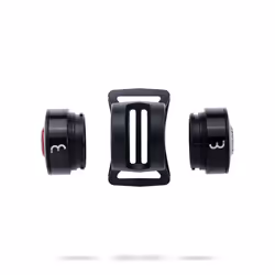 BBB Cycling SpyCombo BLS-123, Feu arrière + feu avant (set), Noir, Rouge, LED, Feu clignotant, Feu continu, Rouge, Blanc, 17 ...