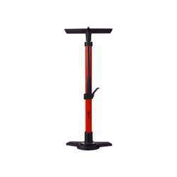 BBB Cycling AirBoost 2.0, Pompe à pied, Vélo, Rouge, Poignée en T, 11 bar, Acier inoxydable