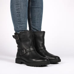Bottes en cuir à fourrure femme Blackstone WL01