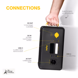 Aqiila 406001 station d'alimentation portable 5 Phosphate de fer lithié (LiFePo4) 23000 mAh 4,3 kg - Vue supplémentaire 4
