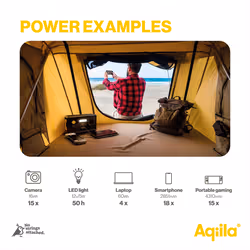 Aqiila 406001 station d'alimentation portable 5 Phosphate de fer lithié (LiFePo4) 23000 mAh 4,3 kg - Vue supplémentaire 5
