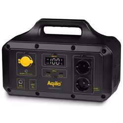 Aqiila 406002, Phosphate de fer lithié (LiFePo4), 40000 mAh, Secteur, Allume-cigare, Solaire, USB, 768 Wh, Power Delivery, 10 ...