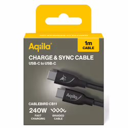 Aqiila Cablebird CB11 câble USB USB 2.0 1 m USB C Noir