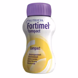Nutricia Fortimel Compact 2.4, Supplément de substitut de repas, Bouteille en plastique, Banane, 125 g, 125 g, Unisexe