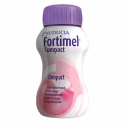 Nutricia Fortimel Compact 2.4, Supplément de substitut de repas, Boîte en plastique, Fraise, 125 g, 125 g, Unisexe