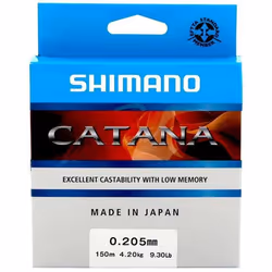 Shimano Catana Spinning 150 m - 0.255 mm Nylon Ligne de Pêche Monofilament Fil Mer Eau Douce Spinning Carnassiers
