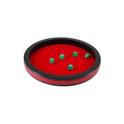 Piste de dés prestige 40 cm noire et rouge - Jeux de société - Pièces & accessoires - Dés & pistes de dés