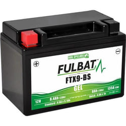 BATTERIE MOTO FULBAT FTX9-BS/ YTX9-BS Etanche au gel 12V / 8Ah