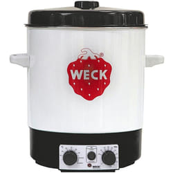 Weck - Einkochautomat 29 l Ø35cm weiß emailliert mit Uhr