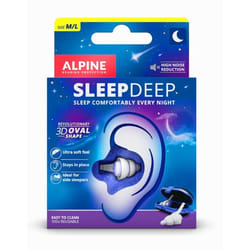 Alpine SleepDeep Bouchons d'oreilles réutilisables Bleu, Blanc 2 pièce(s)